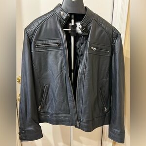 Men's Black Leather Jacket
